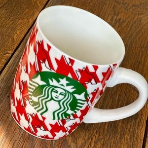 2017 Starbucks Red and White Houndstooth 10 oz Coffee or Tea Mug